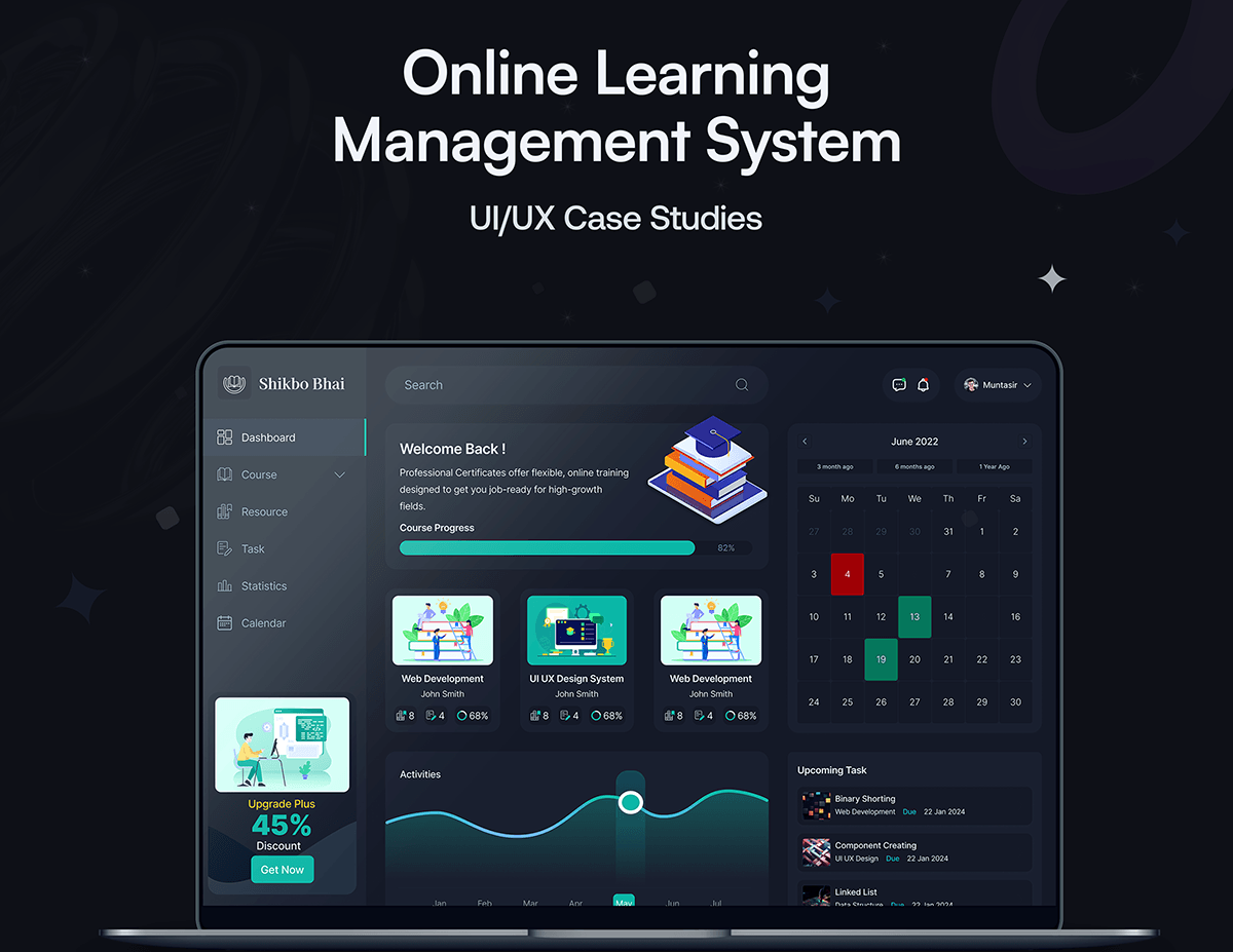 Online enterprise learning management software