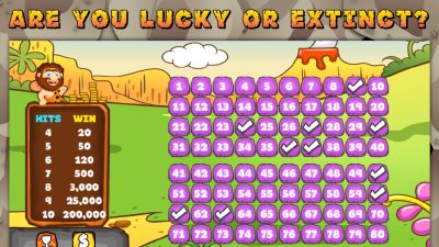 Play Caveman Keno Online Free Game For Endless Fun