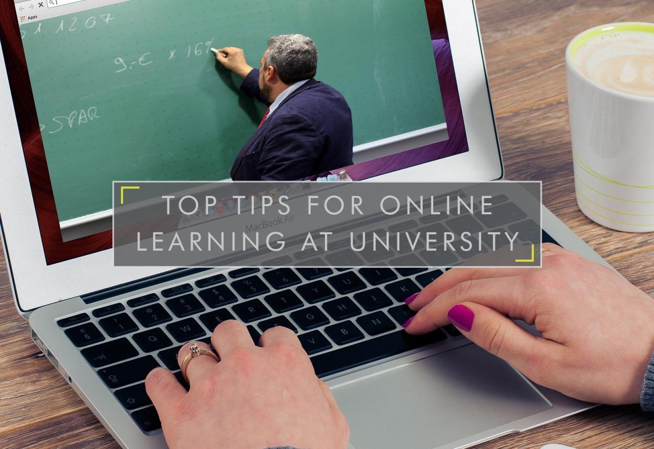 Online university learning