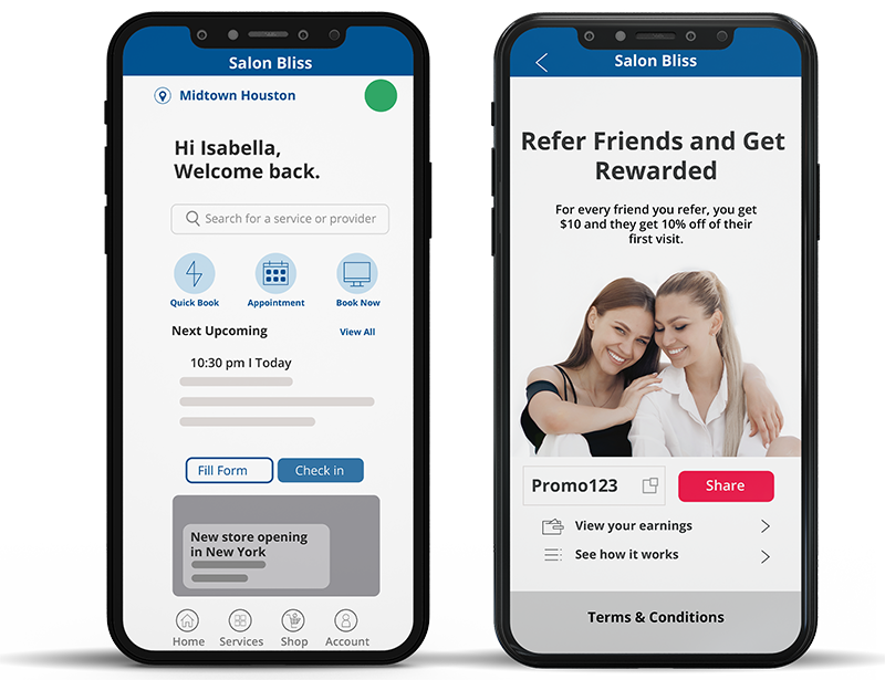 Salon appointment book app