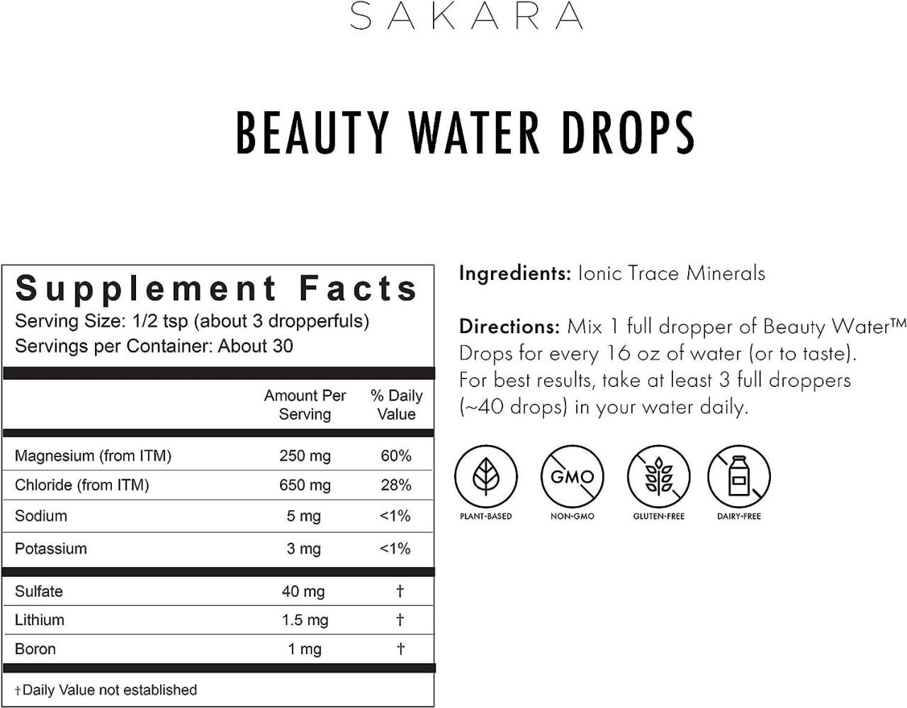 Sakara beauty water
