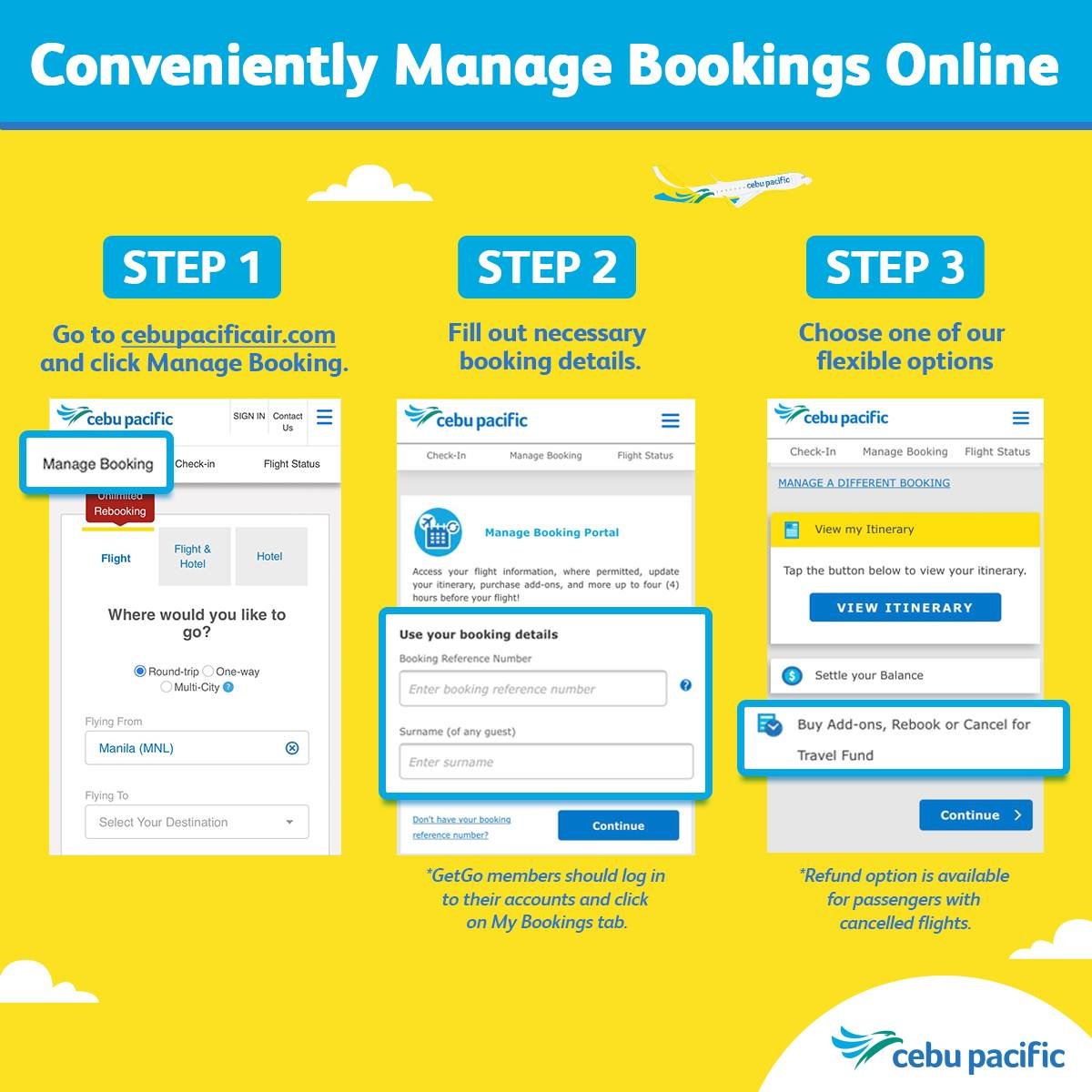 Booking manage
