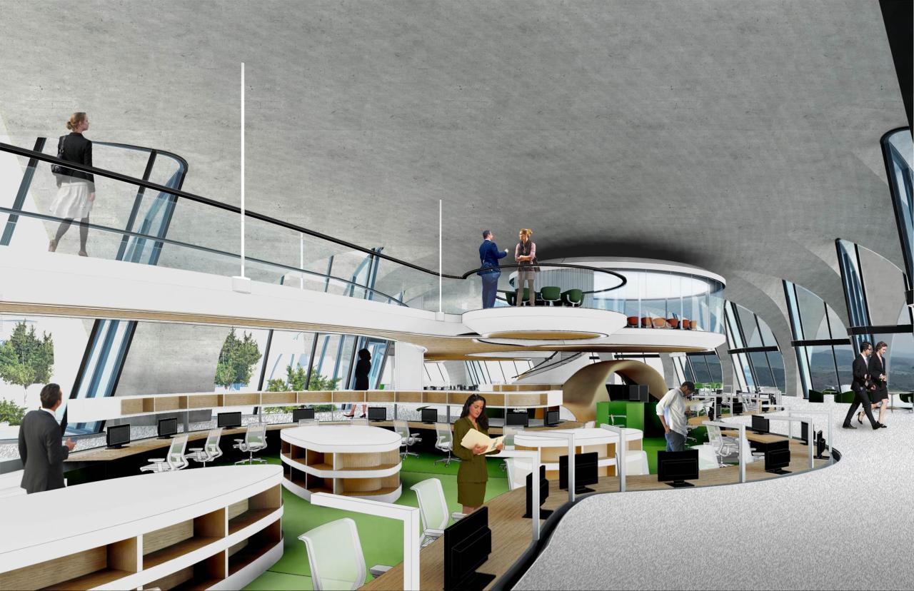 Inside real estate headquarters