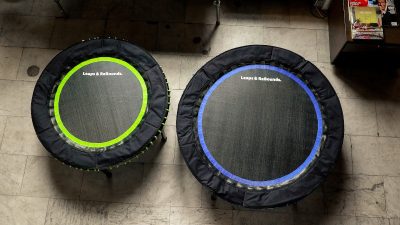 The Leaps and Rebounds Mini Fitness Trampoline and Rebounder Your Home Gym