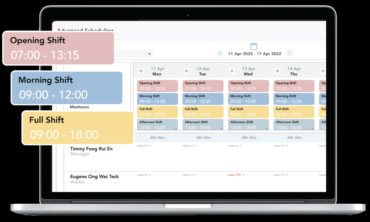 Scheduling software for computing professionals