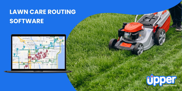 Lawn care routing software