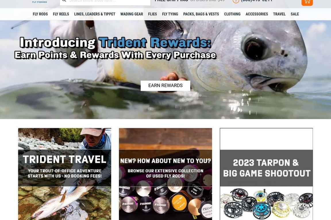 Trident fly fishing discount code