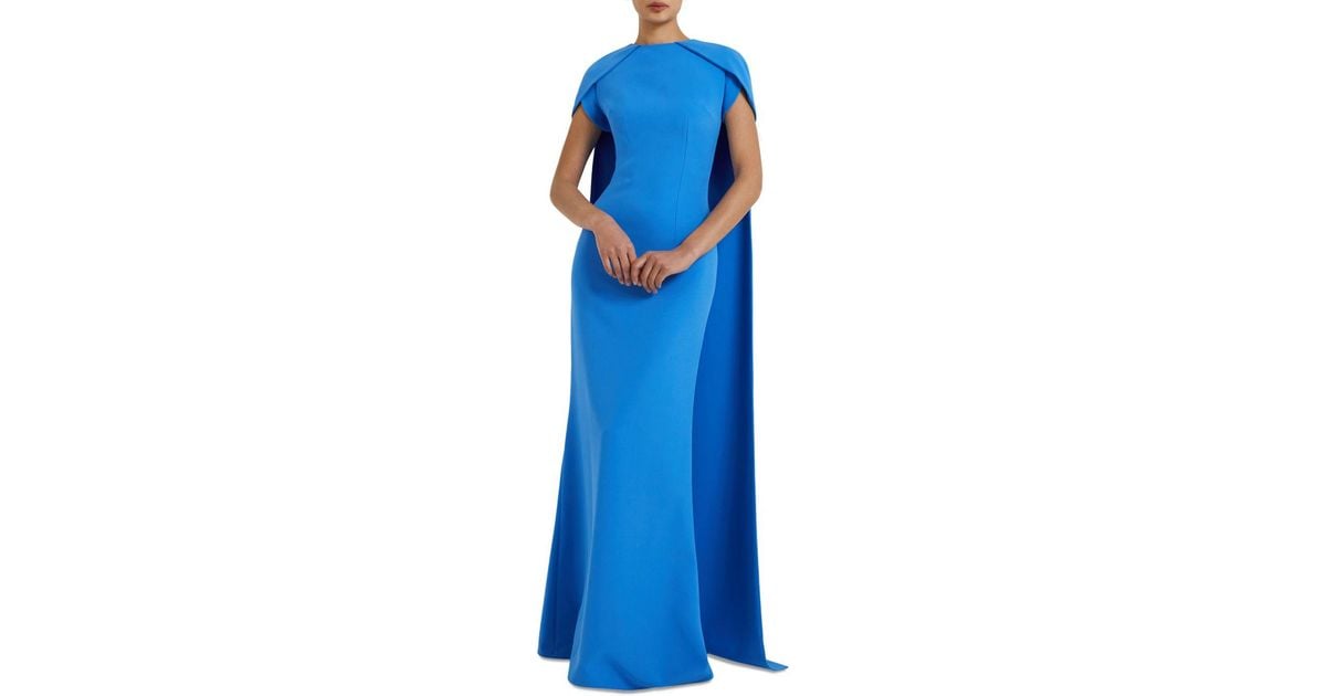 Safiyaa ginkgo cape gown