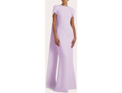 Safiyaa Ginkgo Cape Gown Effortless Elegance