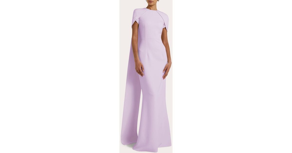 Safiyaa ginkgo cape gown
