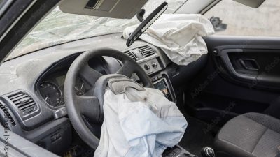 Airbag view woman horrific injuries explodes after her