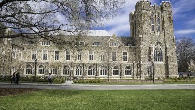 HD wallpaper: Duke University at the sides of the Quad in Durham, North ...