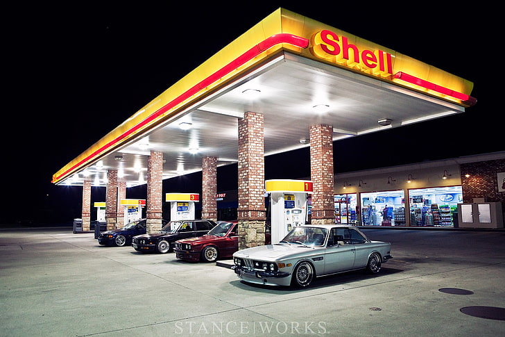3840x2160px | free download | HD wallpaper: Shell gasoline station, gas ...