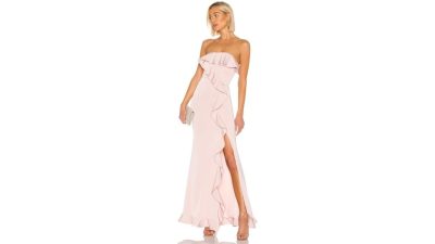 Nbd Synthetic Luna Gown in Light Pink (Pink) - Lyst