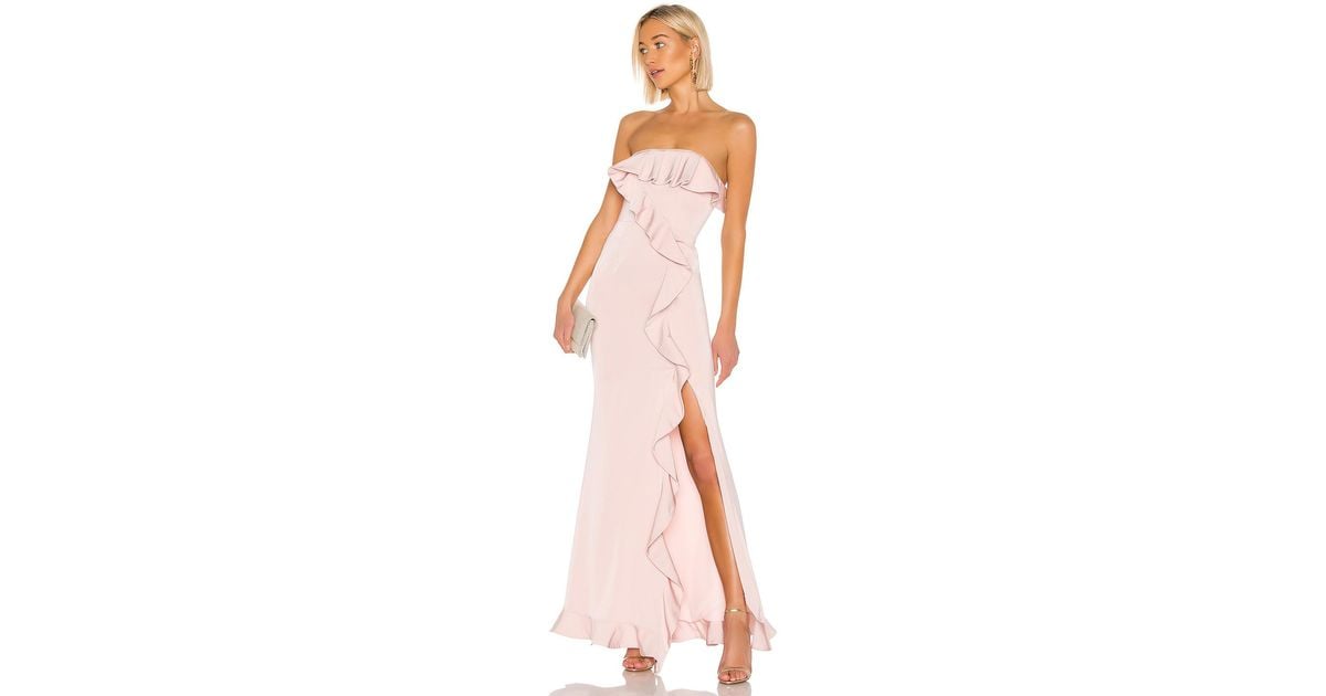 Nbd Synthetic Luna Gown in Light Pink (Pink) - Lyst