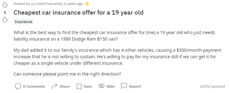 What Does Reddit Say Is the Cheapest Way to Get Car Insurance?