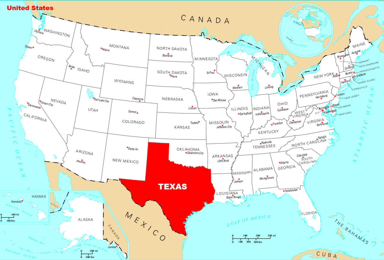 Where Is Texas Located • Mapsof.net