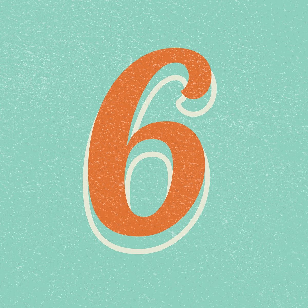 Premium PSD | Number 6 3d Premium PSD | Number 6 3d