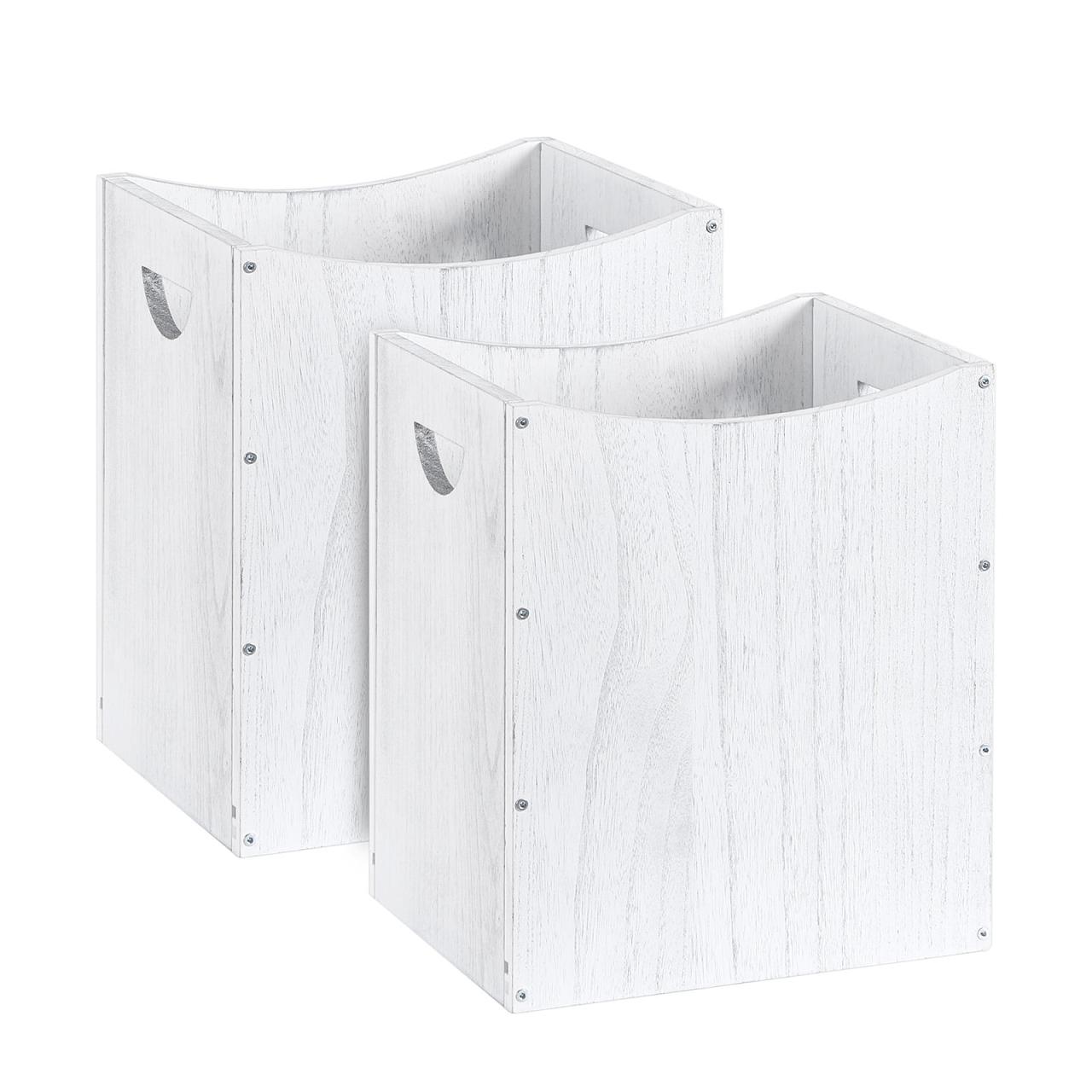 Wood Trash Can Wastebasket - Rustic Wood, 5.3 Gallon - Walmart.com