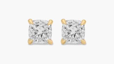Lab grown diamonds stud earrings