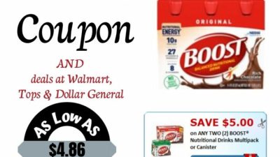 New BOOST Nutritional Drink Coupon + Deals