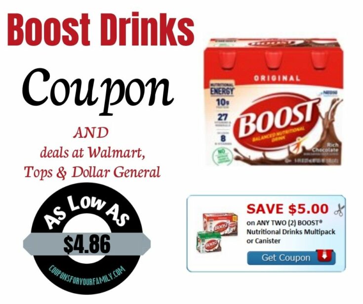 New BOOST Nutritional Drink Coupon + Deals New BOOST Nutritional Drink Coupon + Deals