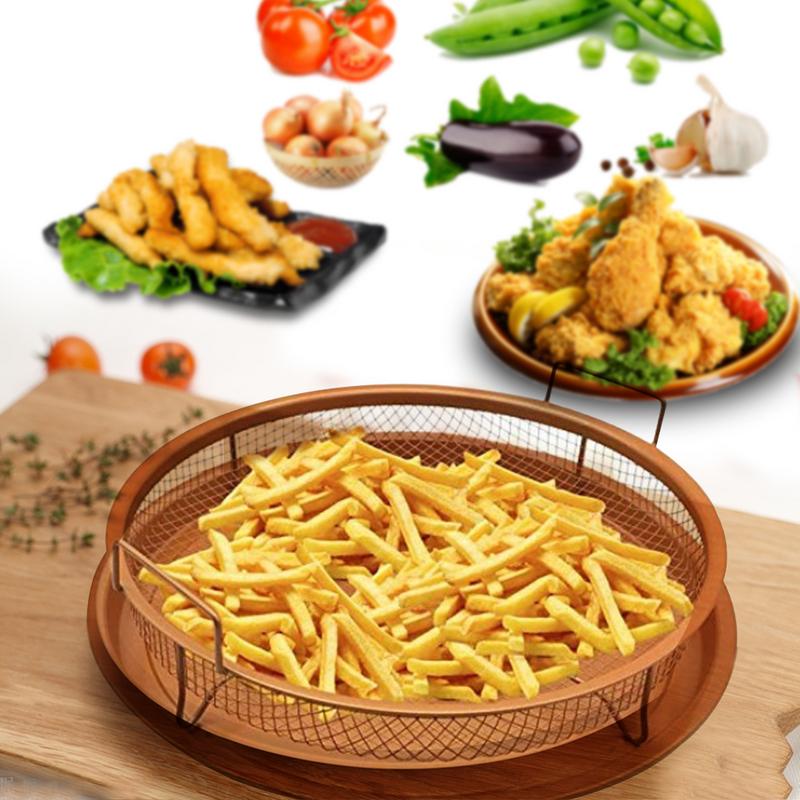 Up To 52% Off Two Piece Air Fryer Crisper Tray | Groupon