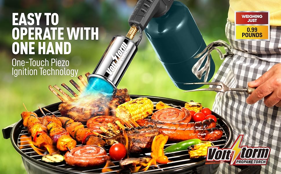 Amazon.com: Cooking Torch - Kitchen Propane Torch- 700,000 BTU Culinary ...