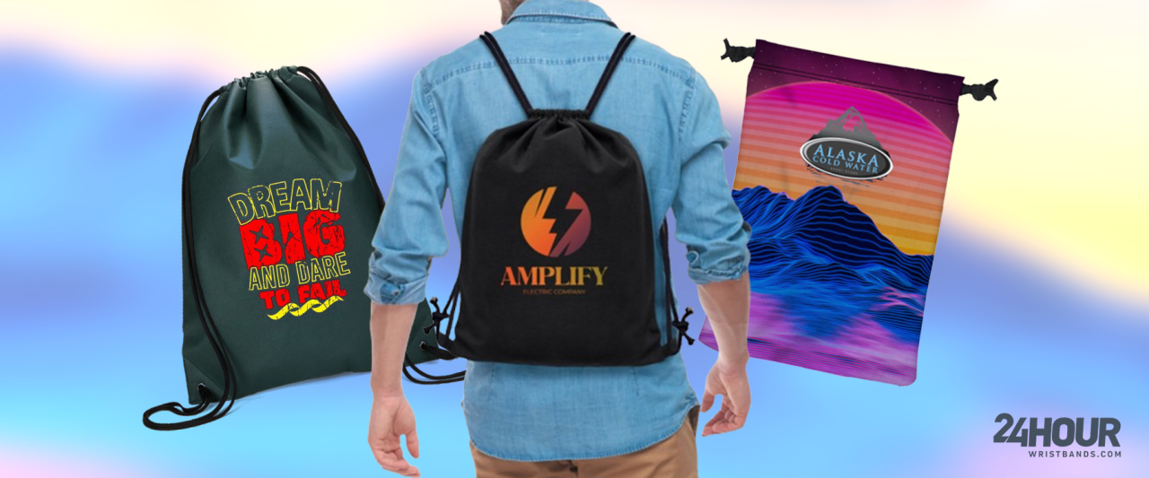 Drawstring promotional bags