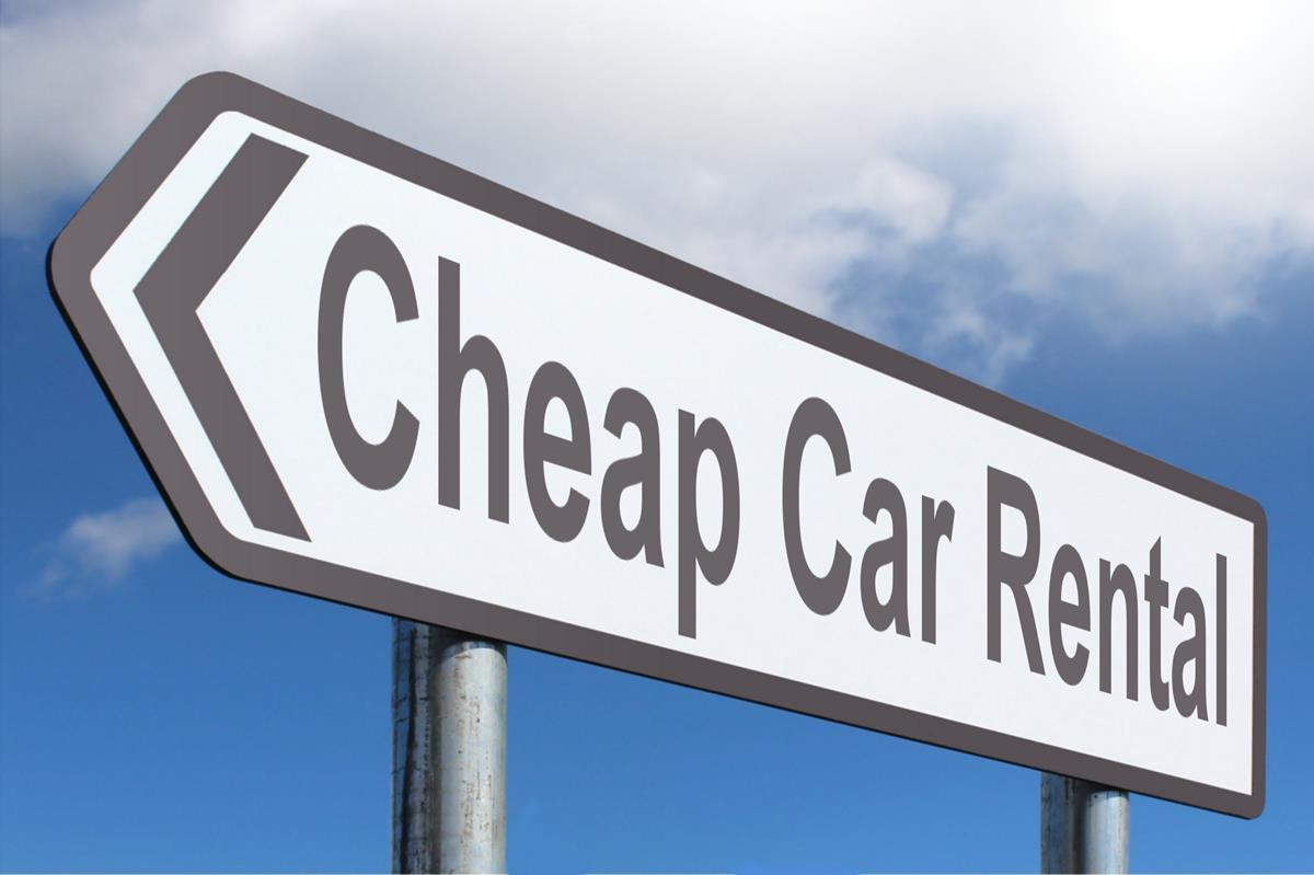 Cheap Car Rental - Highway Sign image
