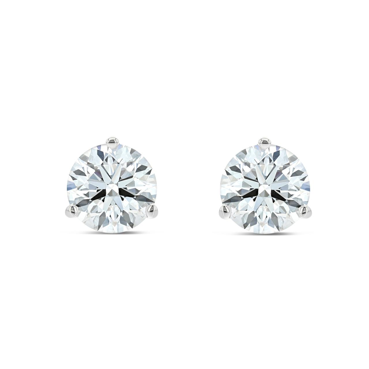 Lab grown diamond stud earrings
