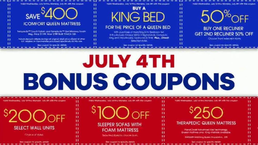 Rooms to Go Memorial Day Sale TV Spot, 'Bonus Coupons' - iSpot.tv Rooms to Go Memorial Day Sale TV Spot, 'Bonus Coupons' - iSpot.tv