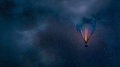 1366x768px | free download | HD wallpaper: black and orange hot air ...