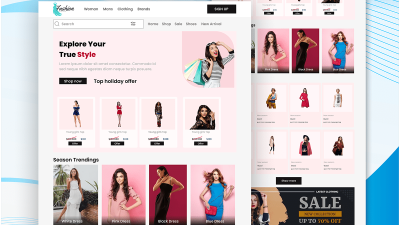 Clothing website design by Ramimur Rahman on Dribbble