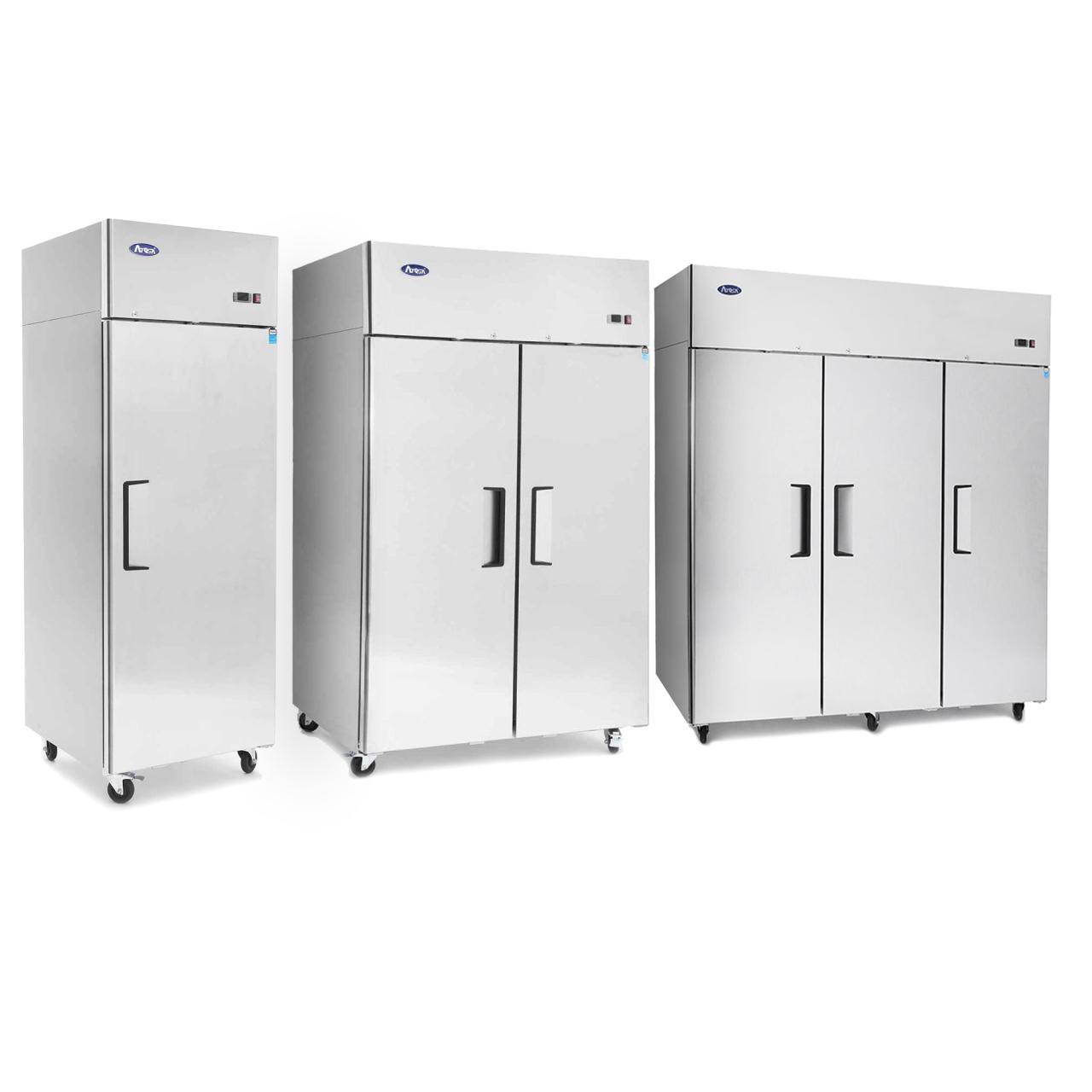 Commercial Upright Beverage Cooler 2~8℃ Automatic Defrost Glass Doors ...