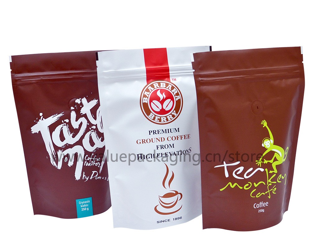 Custom Printed Gusseted Coffee Bag with Tin Tie from China manufacturer ...