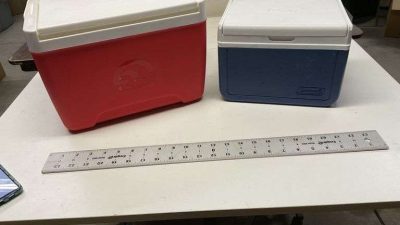 Two Vintage Coolers Lot - Beck Auctions Inc.