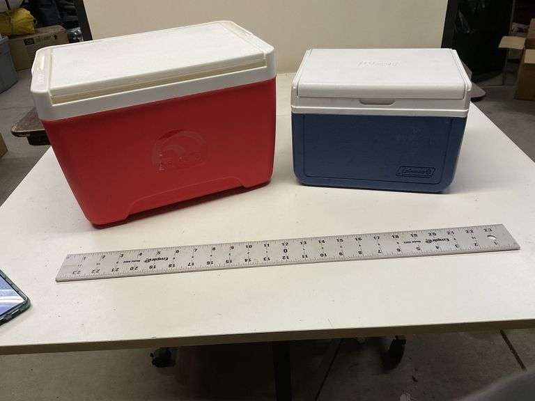 Two Vintage Coolers Lot - Beck Auctions Inc.