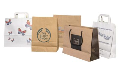 Kraft shopping bags