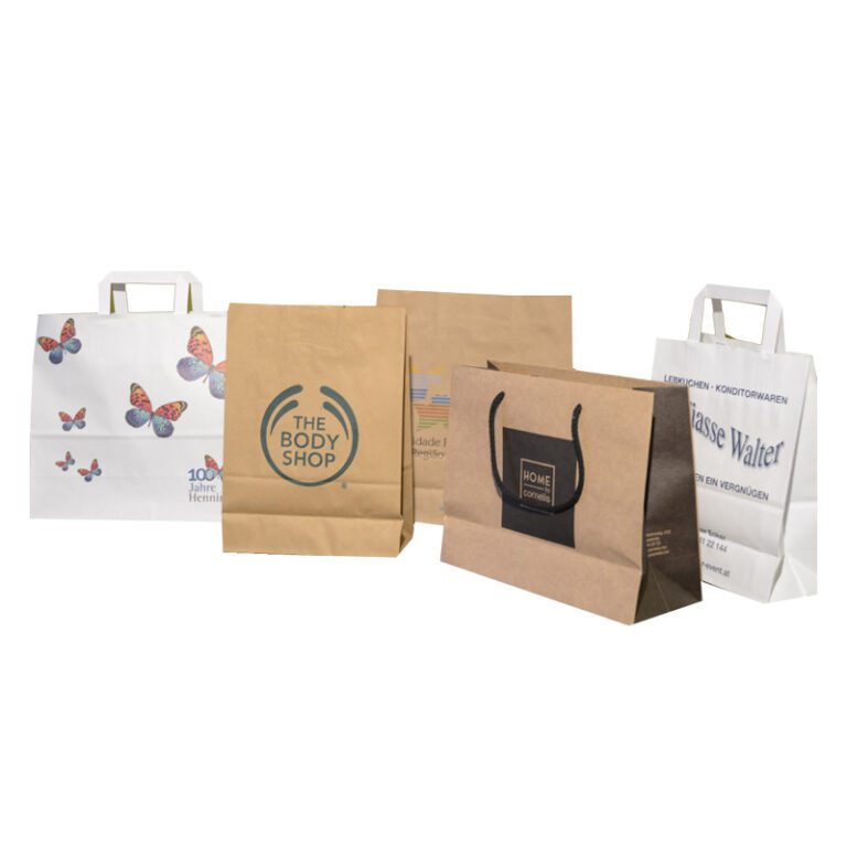 Kraft shopping bags