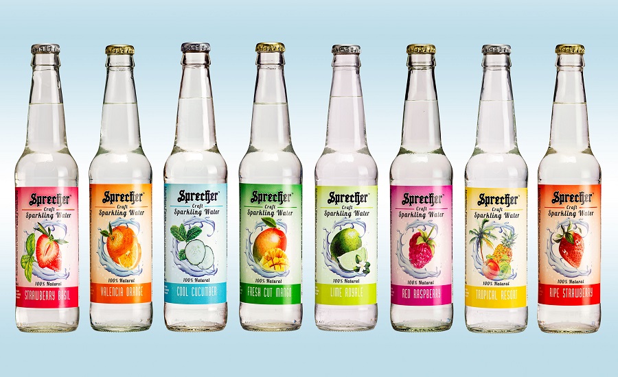 Sparkling water beverages