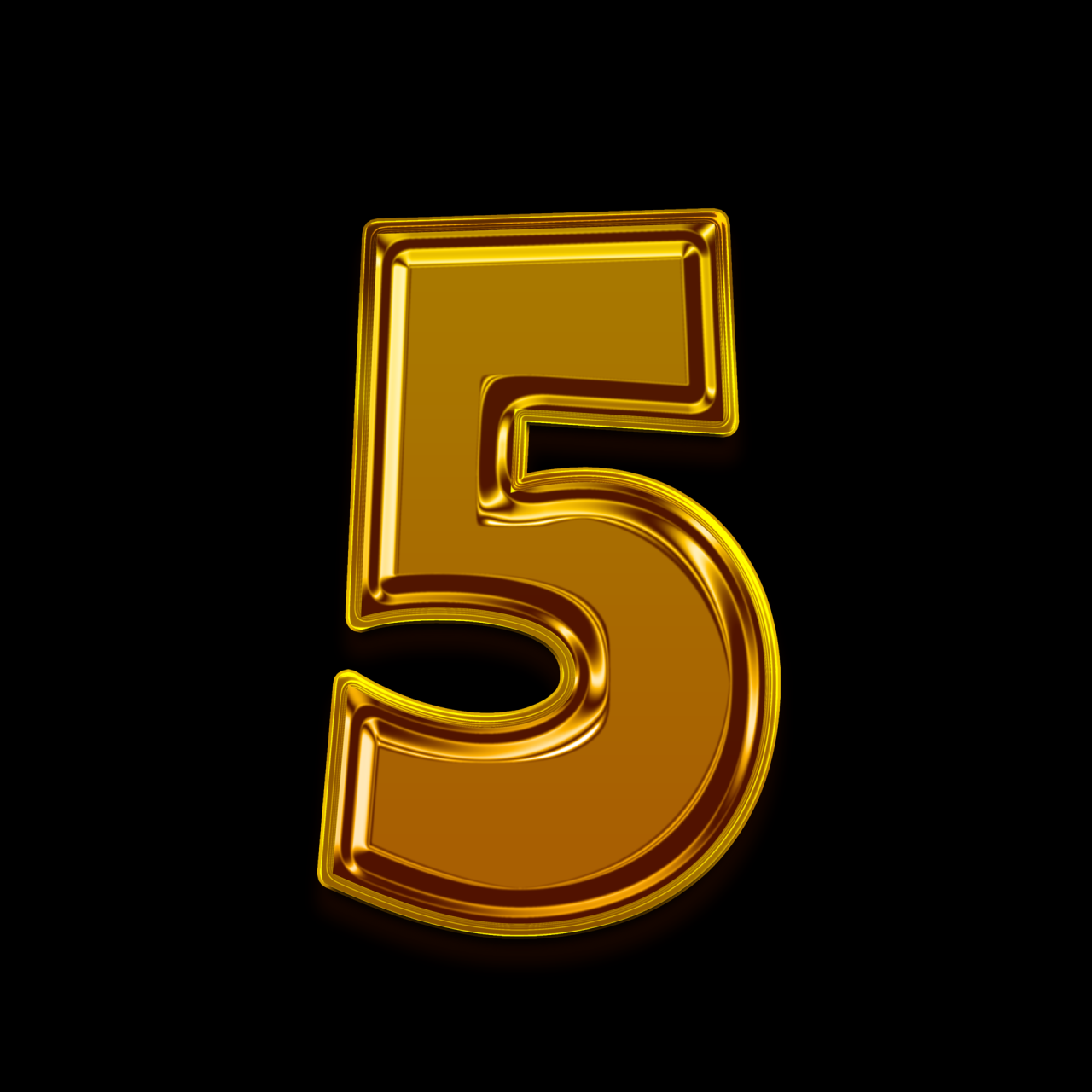 Free Number 5 Cartoon Character Clipart | Charatoon