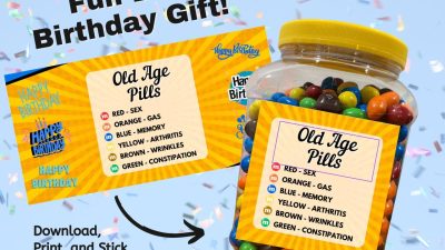 Old Age Pills Printable Label - Etsy