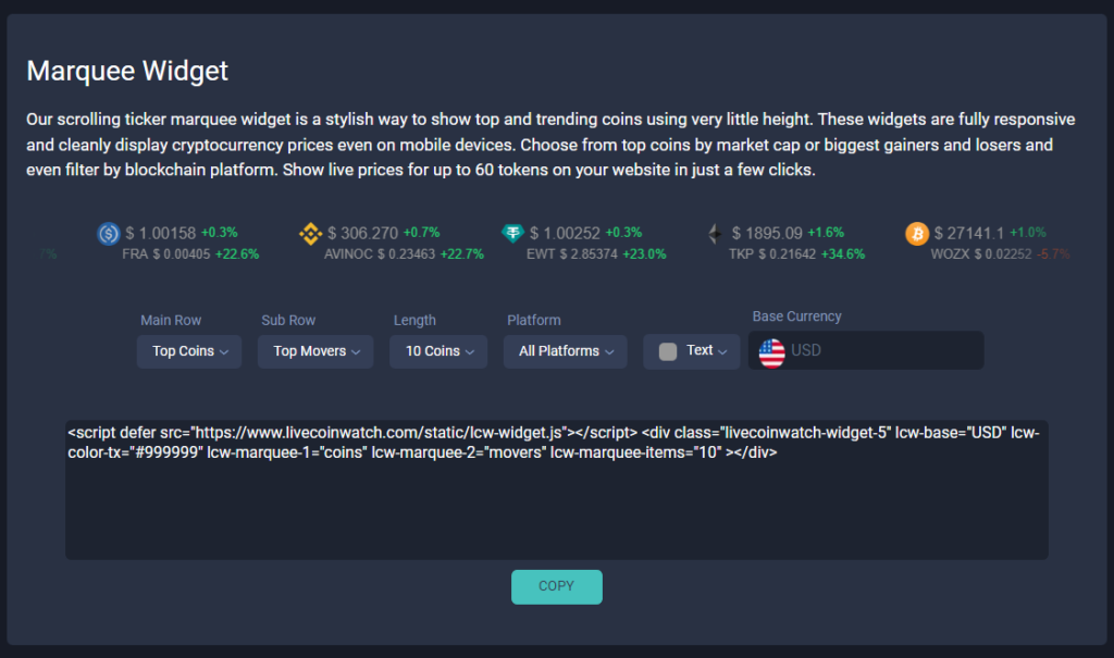 Free Top 10 Crypto Widget - Herald Sheets Free Top 10 Crypto Widget - Herald Sheets