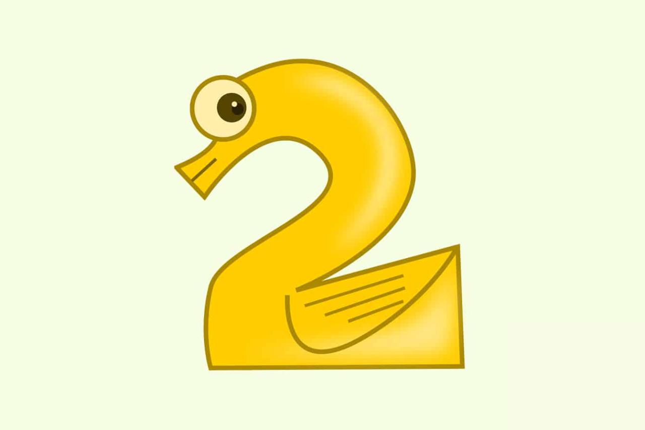 Cute Letters, Number Two, Printable Numbers, Alphabet - Colourful ...