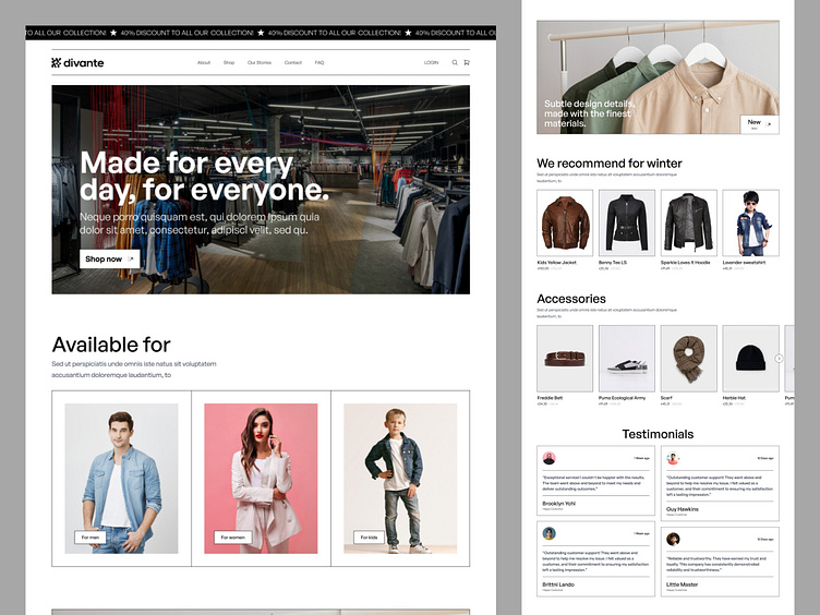 Clothing Website Builder: Create a best Clothing Website for Free